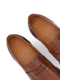 Luxe loafers van bruin natuurleer FRANCISS