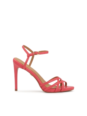 Roze sandalen met hak