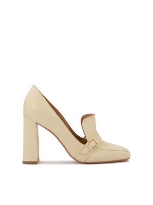 Slip-on heren pumps met hoge paal