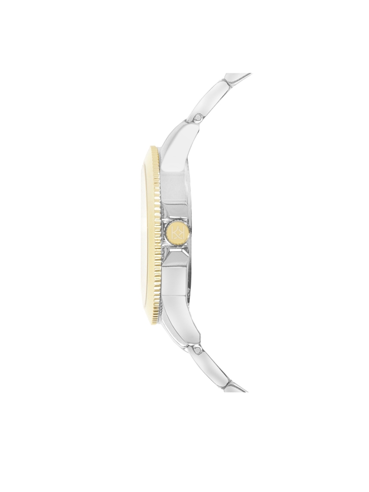 Gouden en zilveren armbandhorloge LUXE TOUCH