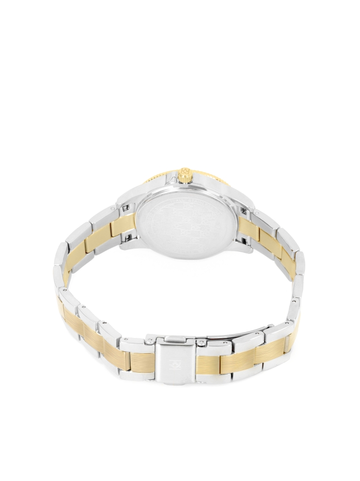 Gouden en zilveren armbandhorloge LUXE TOUCH