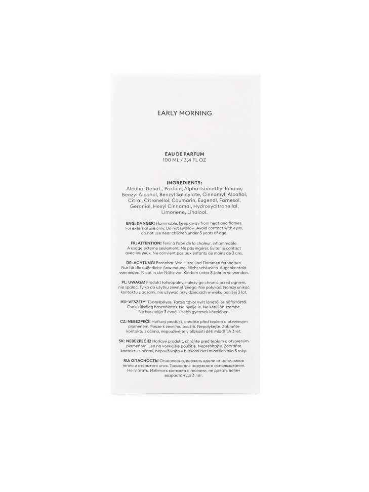 Eau de Parfum 100 ml EARLY MORNING