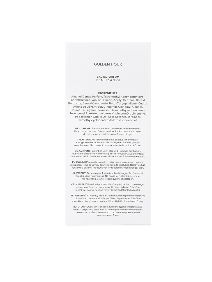 Eau de Parfum 100 ml GOLDEN HOUR