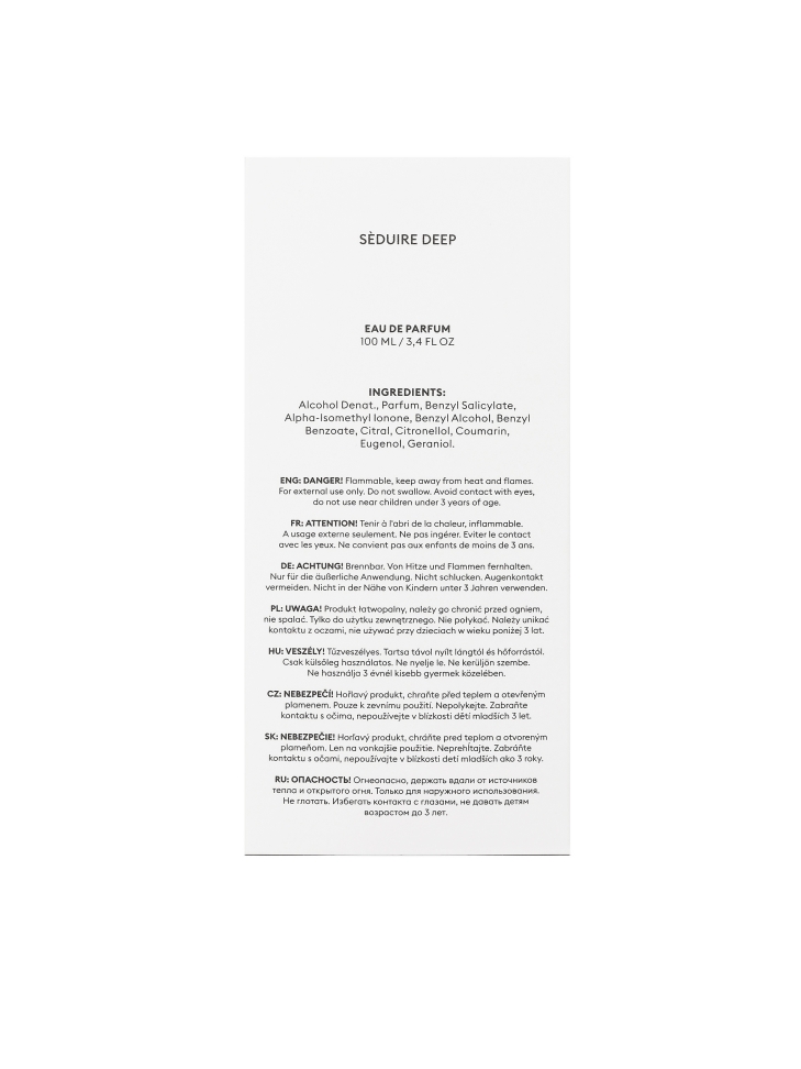 Eau de Parfum 100 ml SEDUIRE DEEP