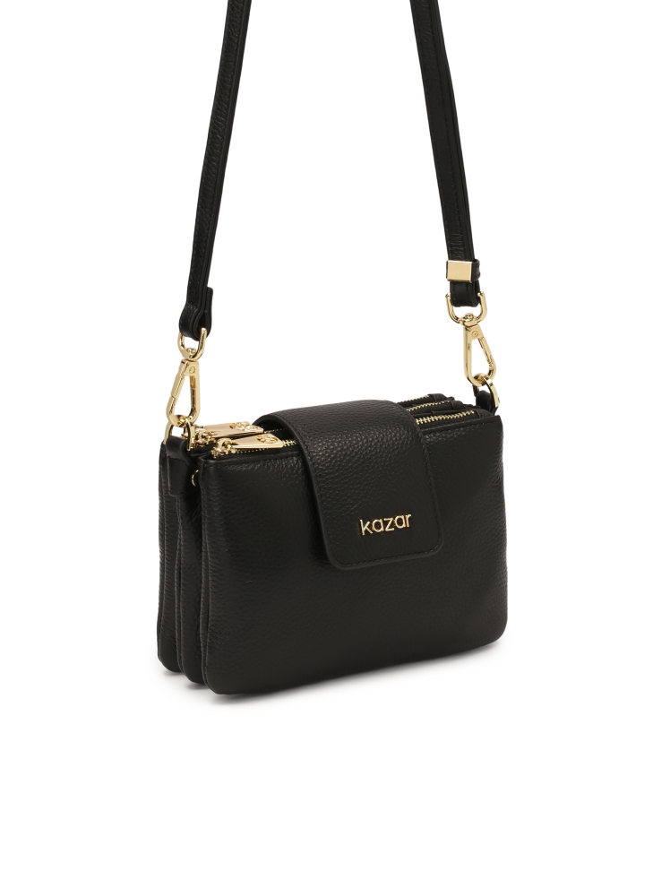 Kleine riemtas met drie compartimenten DELI