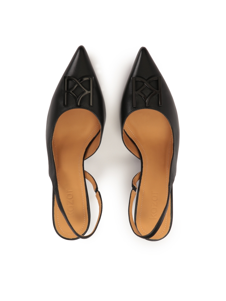 Pumps met een uitgesneden bovenkant BASILIA