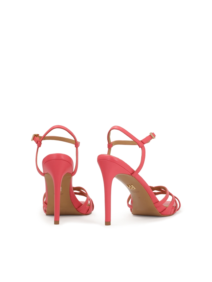 Roze sandalen met hak LAZURITE