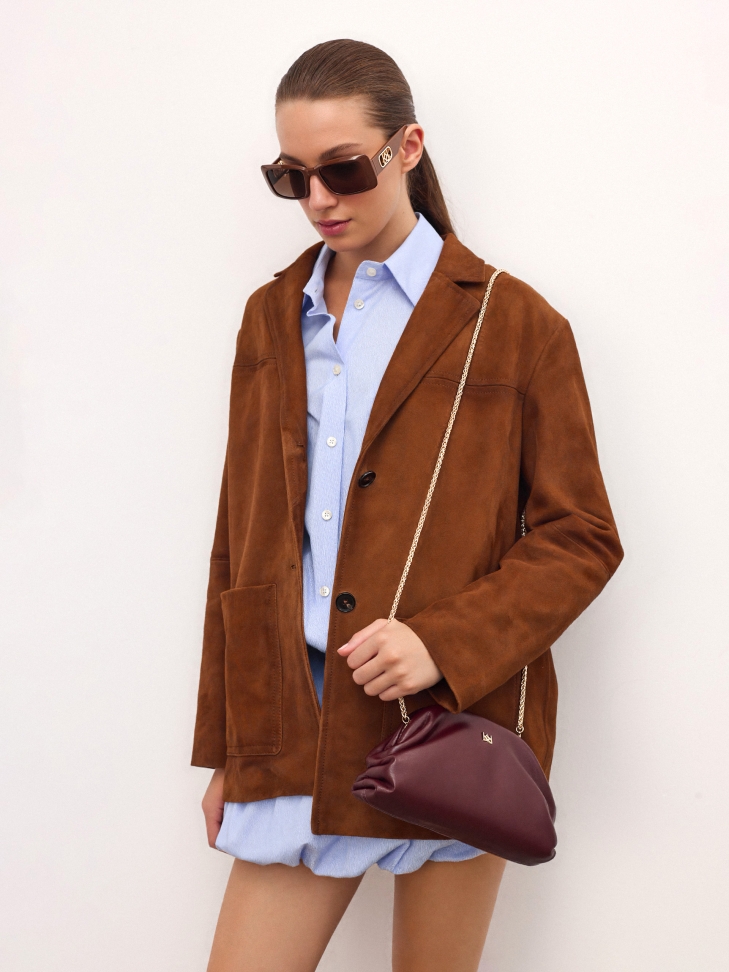 Maroon avondtasje GLOW