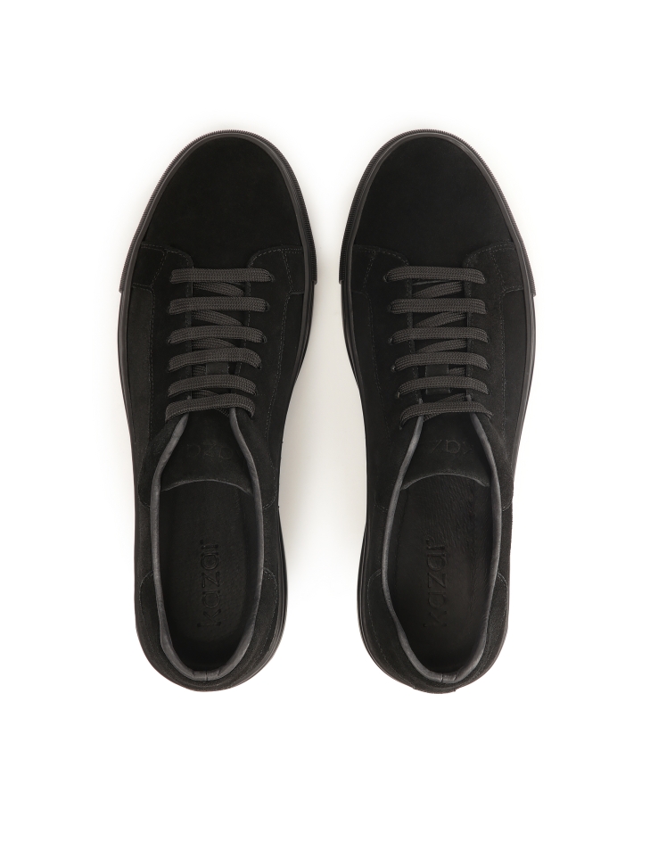 Zwarte suède veterschoenen  AJAKS