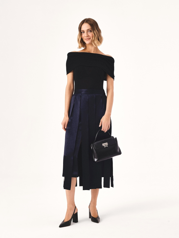 Zwarte pumps met brede hak BLUEBELL