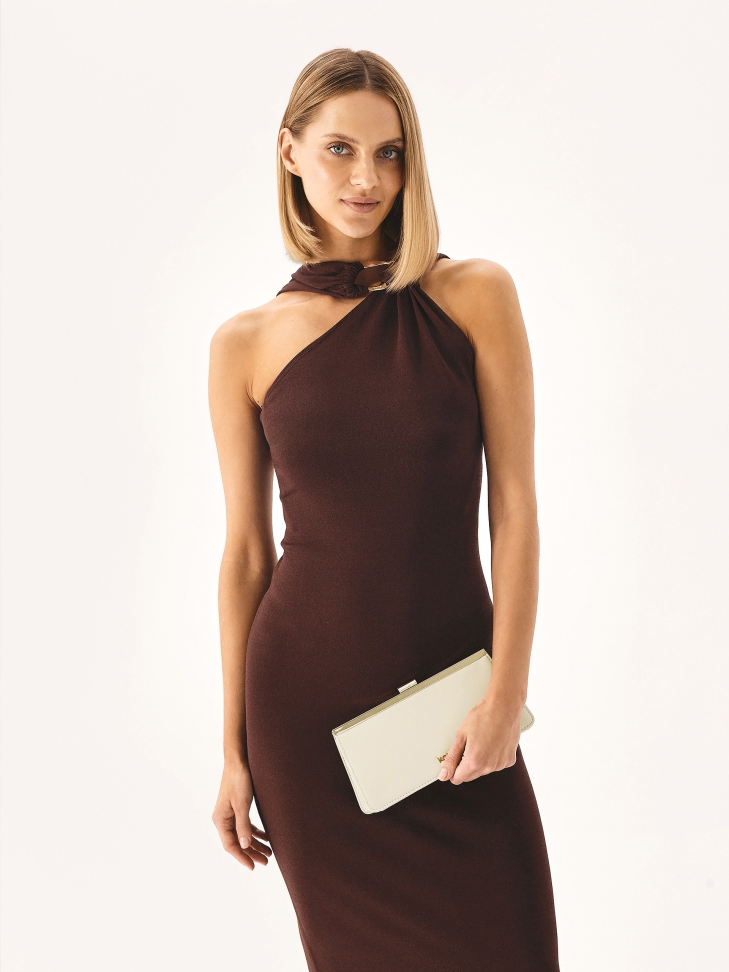 Elegante handtas met metalen frame ERINE