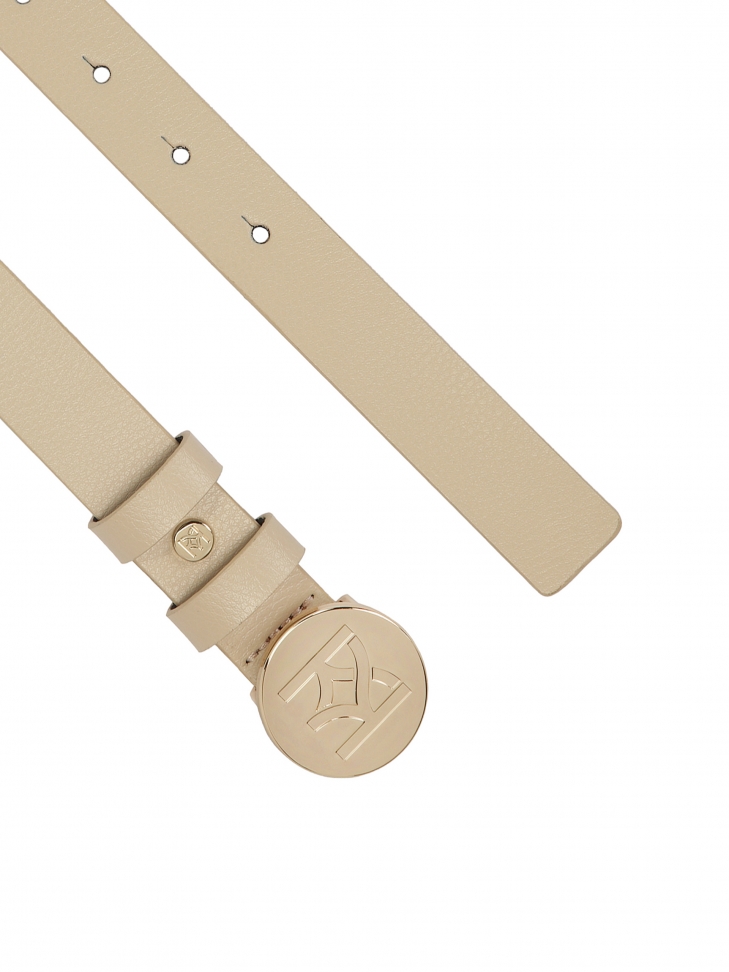 Leren riem met ronde gesp RAFAELLA