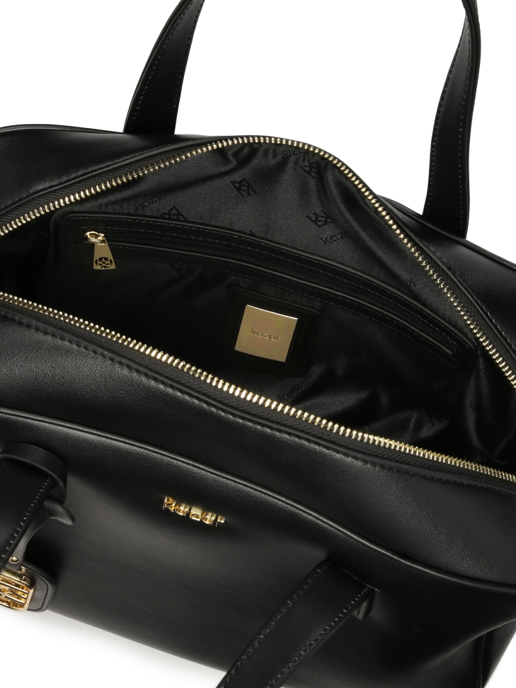 Leren handtas met geometrische vorm SILE