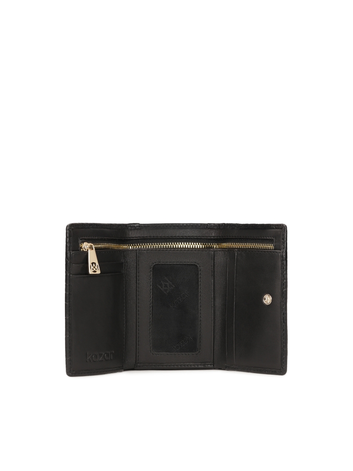 Kleine portemonnee met reliëf ASA