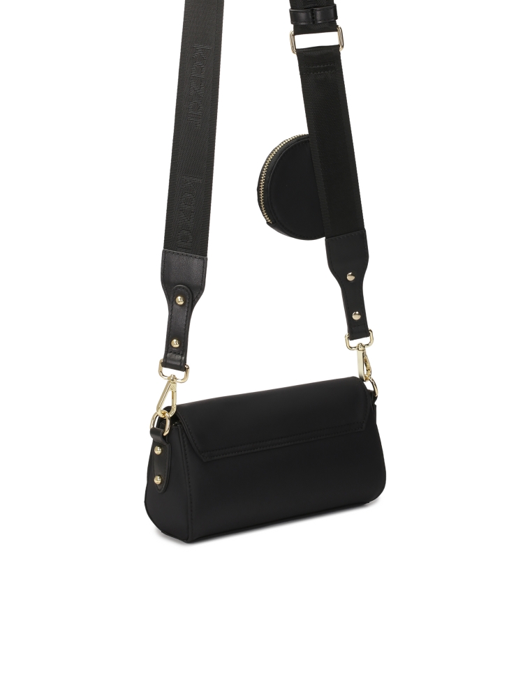 Compacte postzak in zwarte kleur  LAKELYN