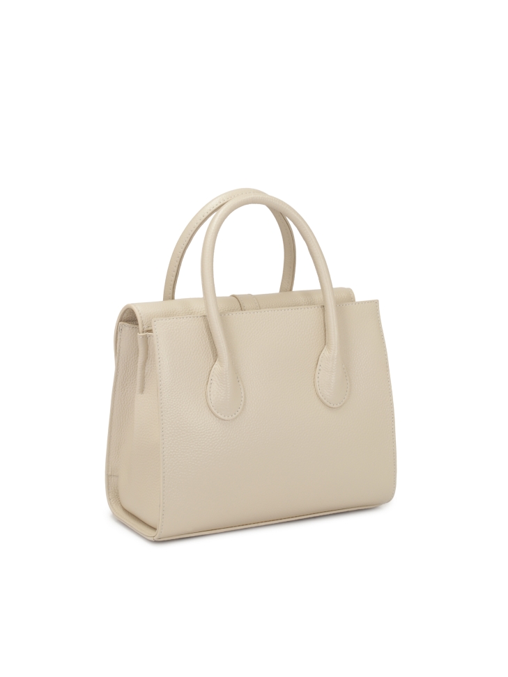 Chique leren handtas met fijne flap FELICITE S