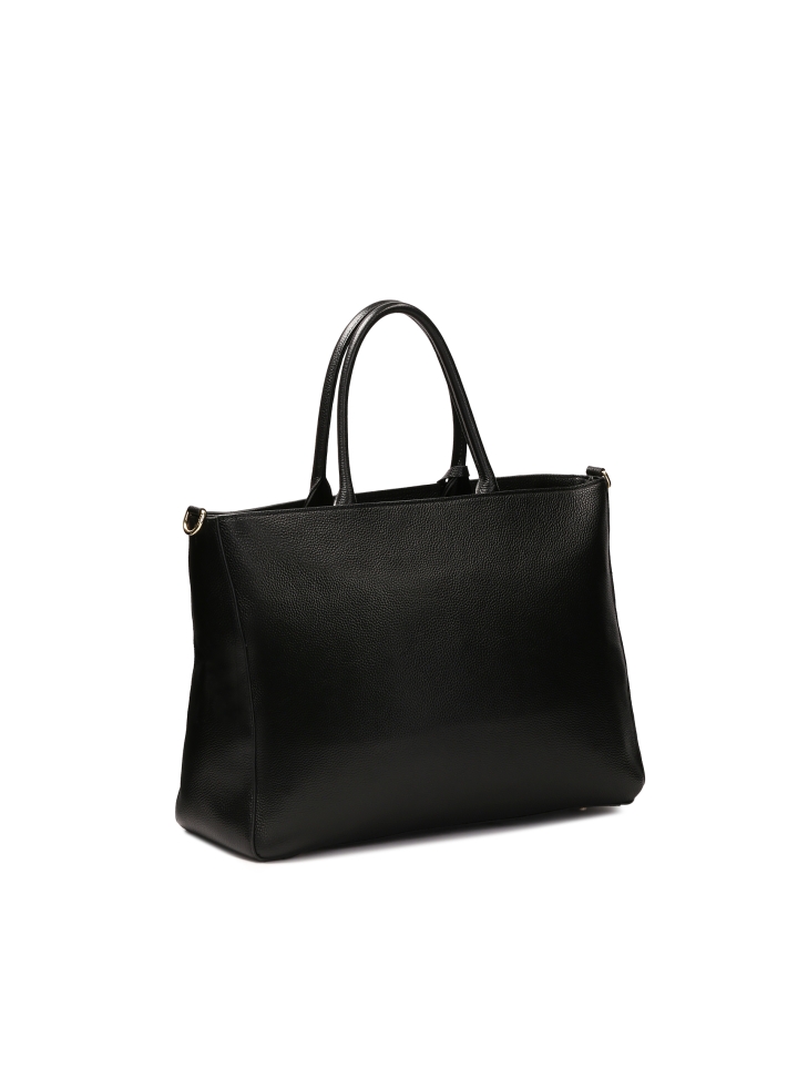 Ruime leren handtas met etui ENA