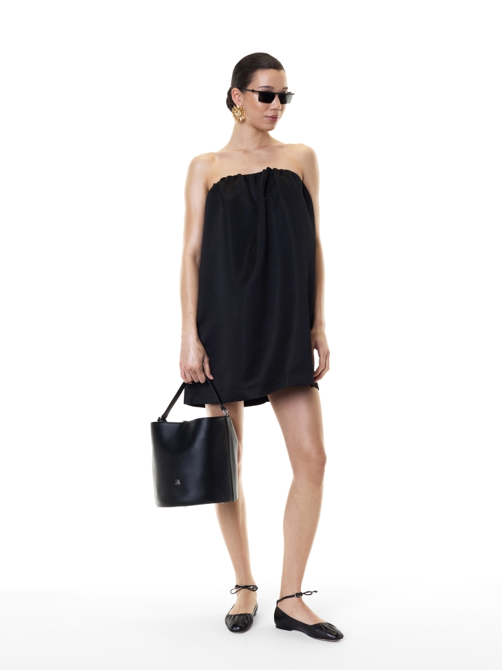 Zwart leren ballerina's KS SOLEIL