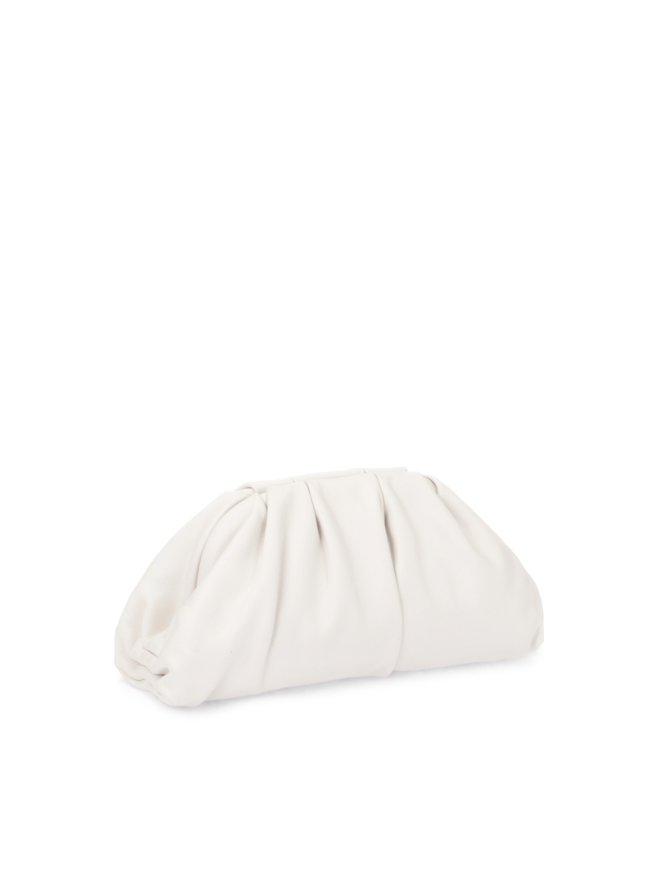 Witte leren handtas GLOW