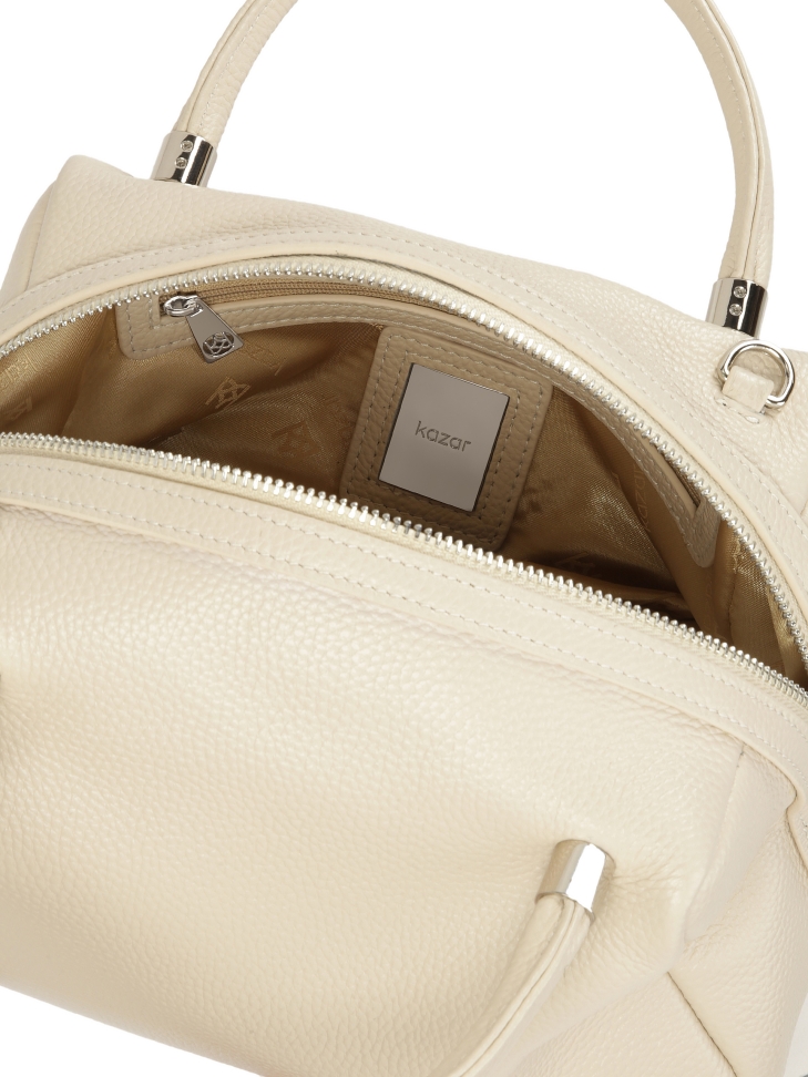 Casual handtas van zacht leer WENNY