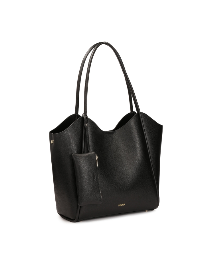 Grote leren schoudertas MILANI