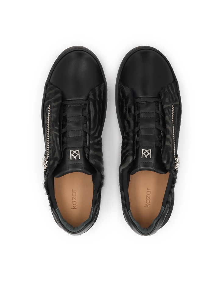 Sneakers met natuurlijk zebrapatroon MALIA