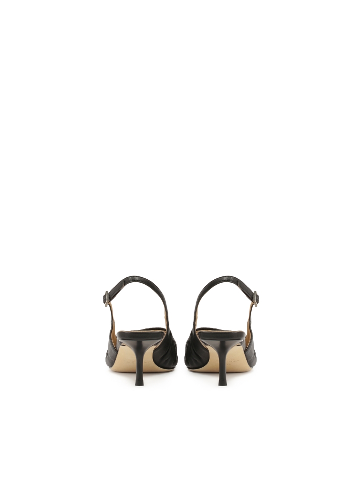 Zwarte pumps met ruches KS SELENE