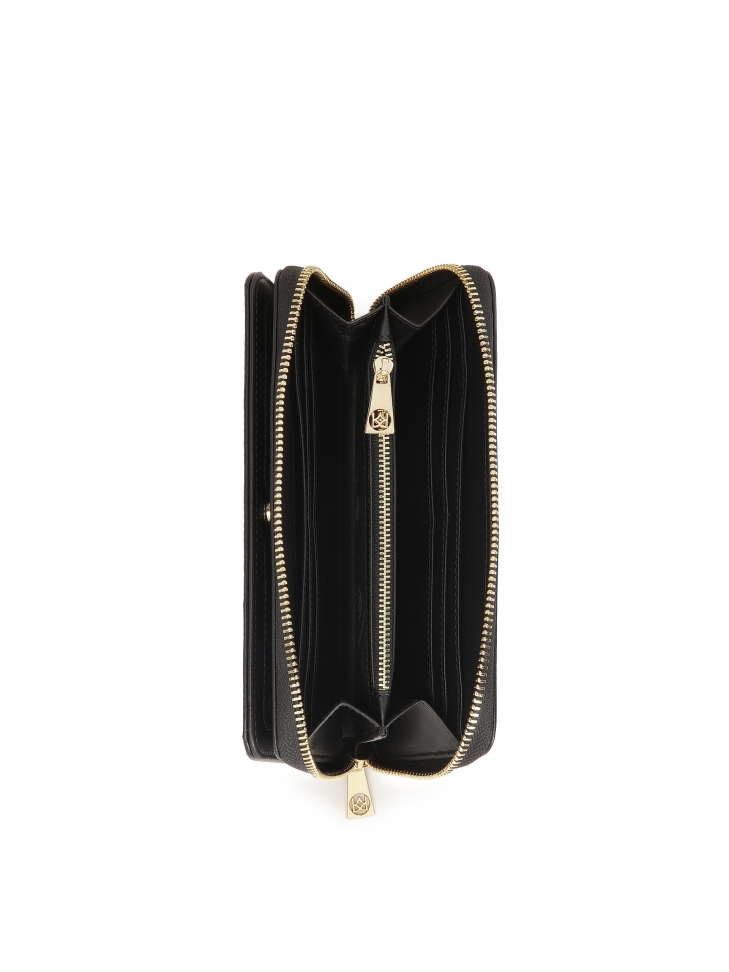 Opengewerkte langwerpige portemonnee volgens het patroon van de auteur ROLETTE