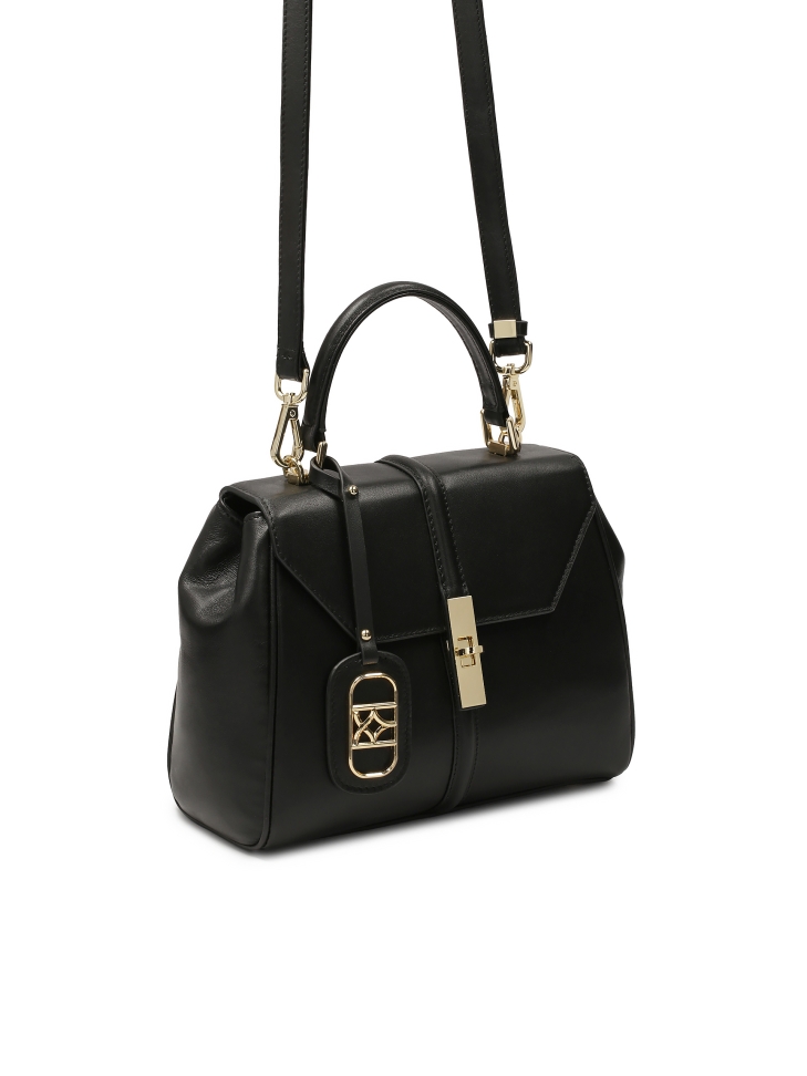 Zwarte handtas van het type met handvat INEZ S