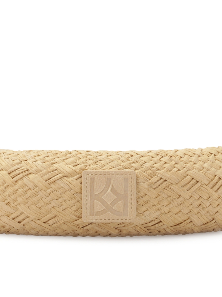 Lichtbruine papieren rieten hoofdband MOANA