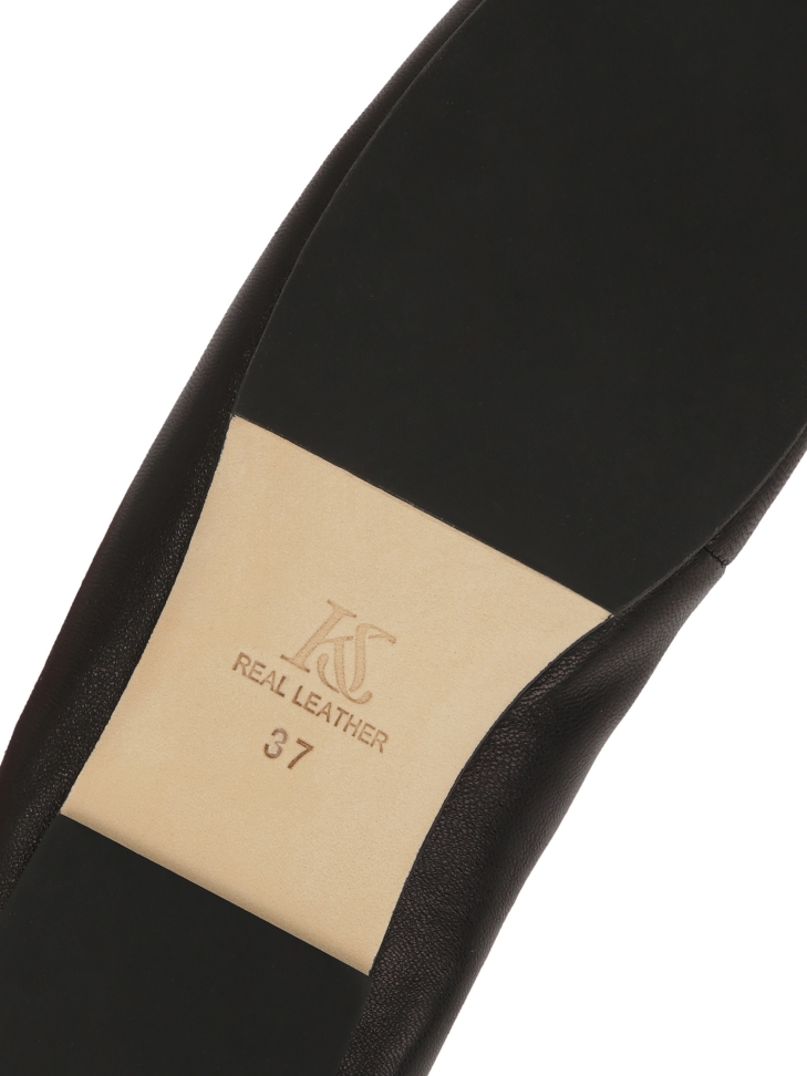 Zwarte ballerina's met string  KS AVRIL