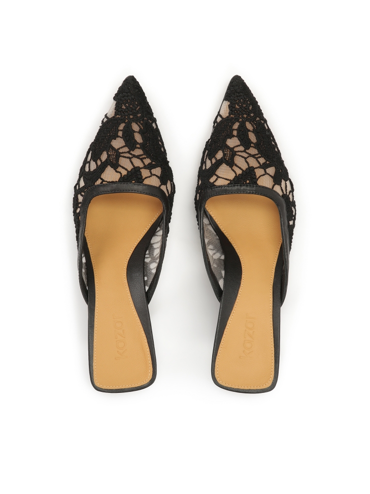 Kanten muiltjes met hak SALT