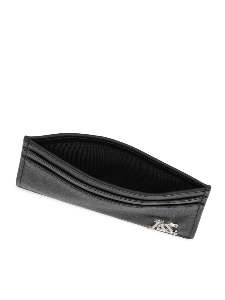 Zwart leren etui met logo  KS SEINES