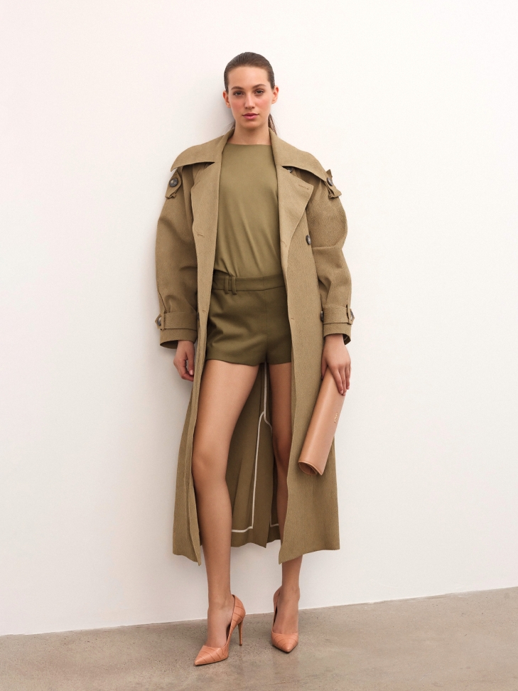 Langwerpige gelegenheidstas van leer VIVIENNE