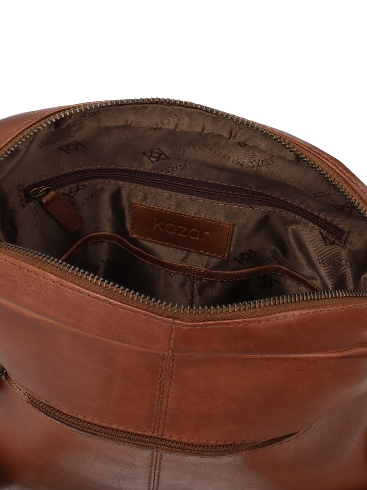 Bruine schoudertas FABIANN