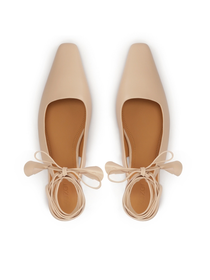 Platte gebonden pumps SELINE