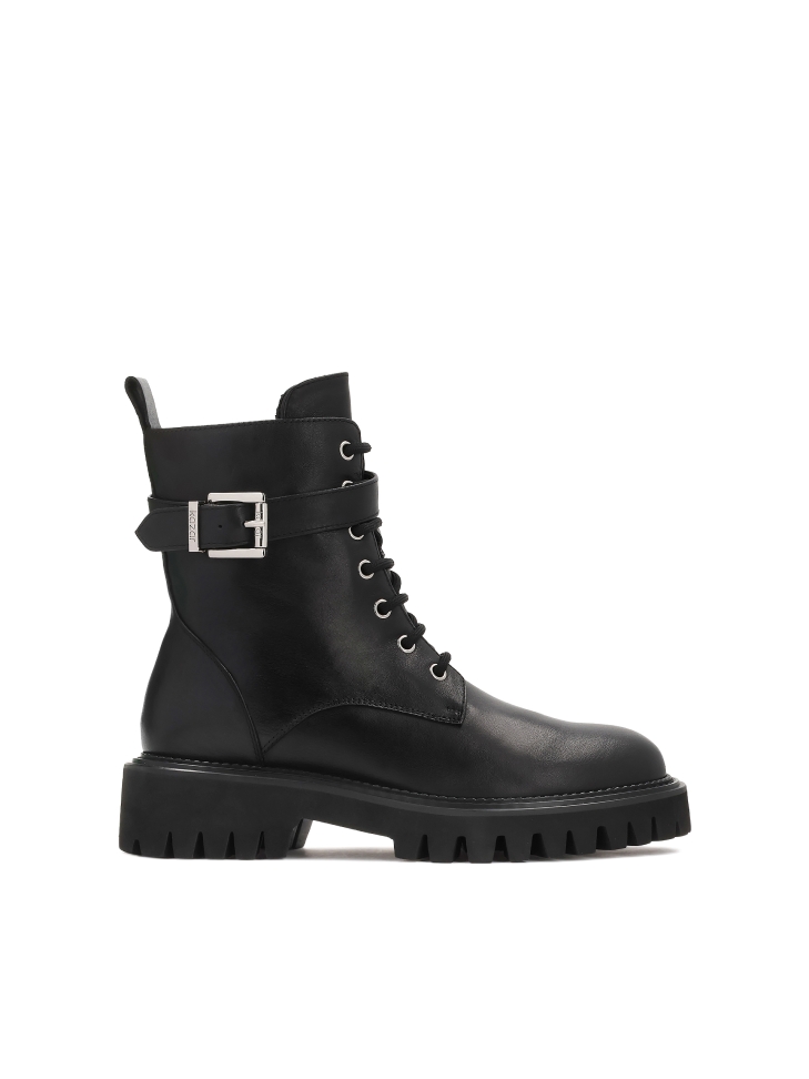 Leren laarzen versierd met strepen BALL