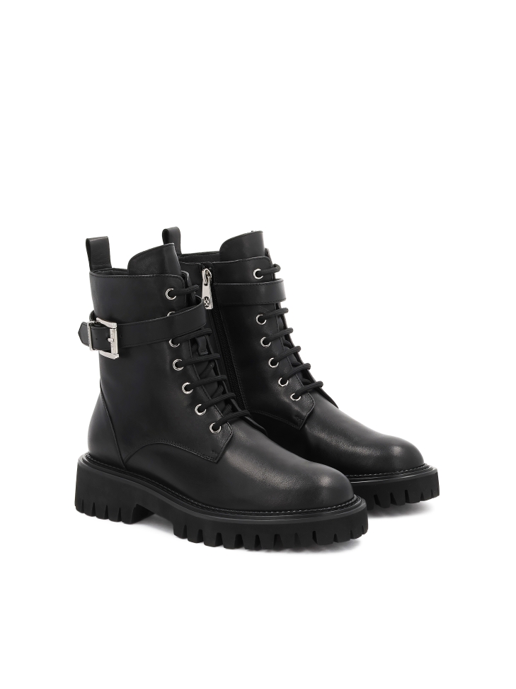 Leren laarzen versierd met strepen BALL