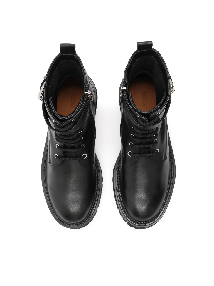 Leren laarzen versierd met strepen BALL