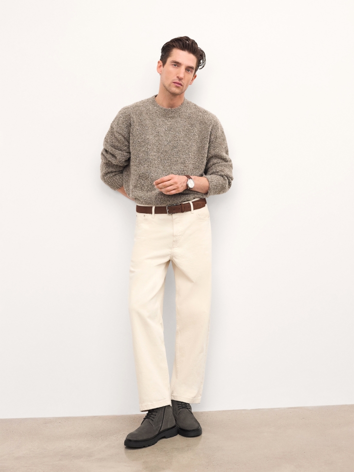 Herenlaarzen van taupekleurig suède SAMUELO