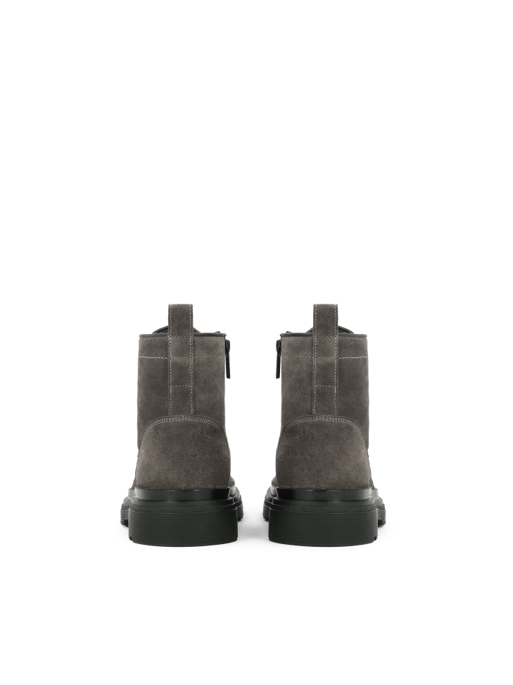 Herenlaarzen van taupekleurig suède SAMUELO