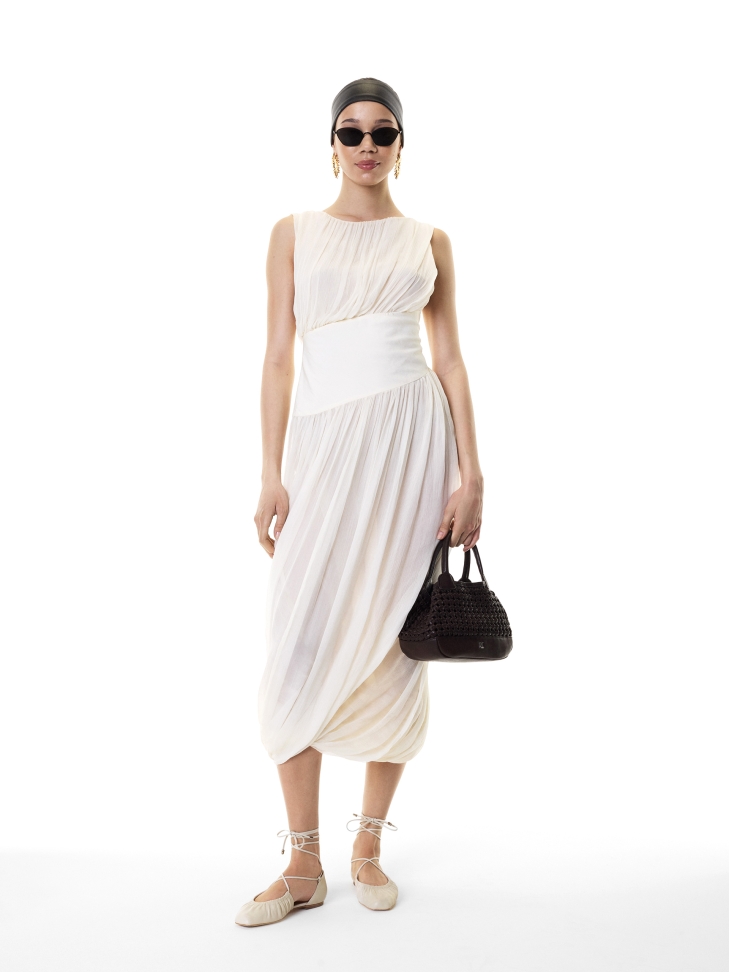 Donkerbruine handtas met handvatten en uitneembaar inzetstuk KS MAROSA