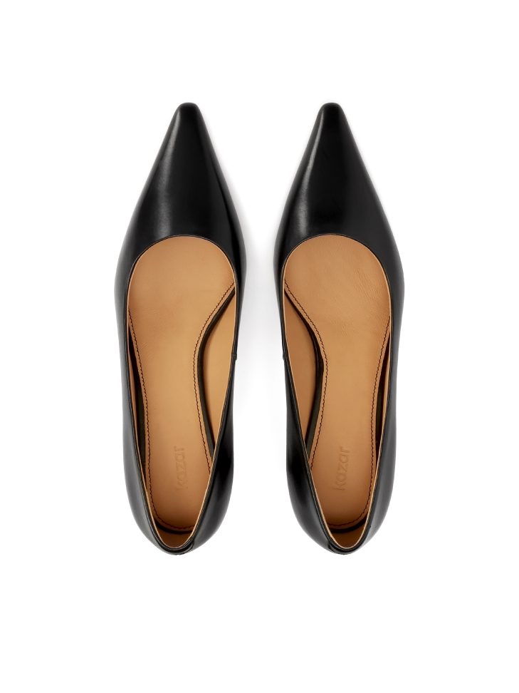 Zwarte pumps met lage hakken BALISIA