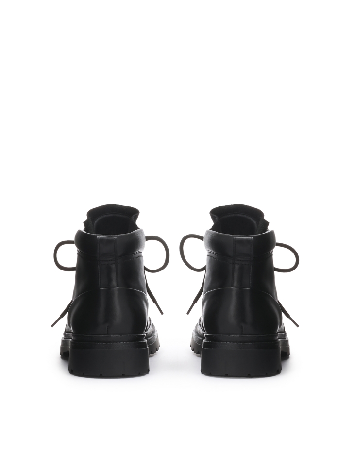 Zwarte laarzen van natuurlijk leer voor heren MARIANNO