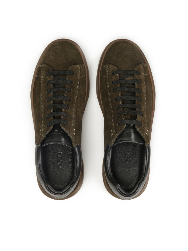 Khaki suède sneakers  SILVAN