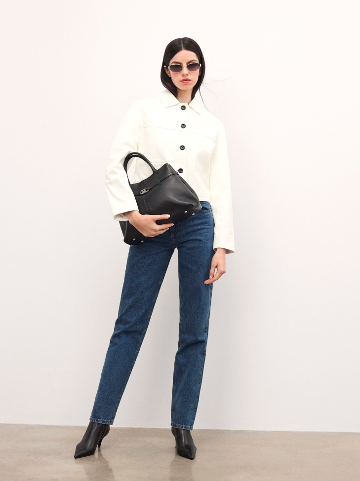 Elegante leren handtas  CATE