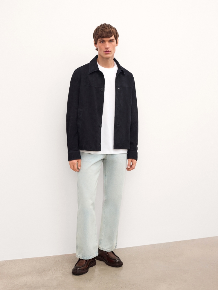 Leren schoenen met korte vetersluiting TEODORIOS