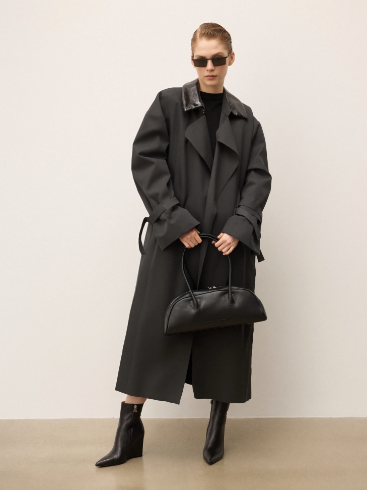 Modieuze handtas in de vorm van een baguette KS MODE