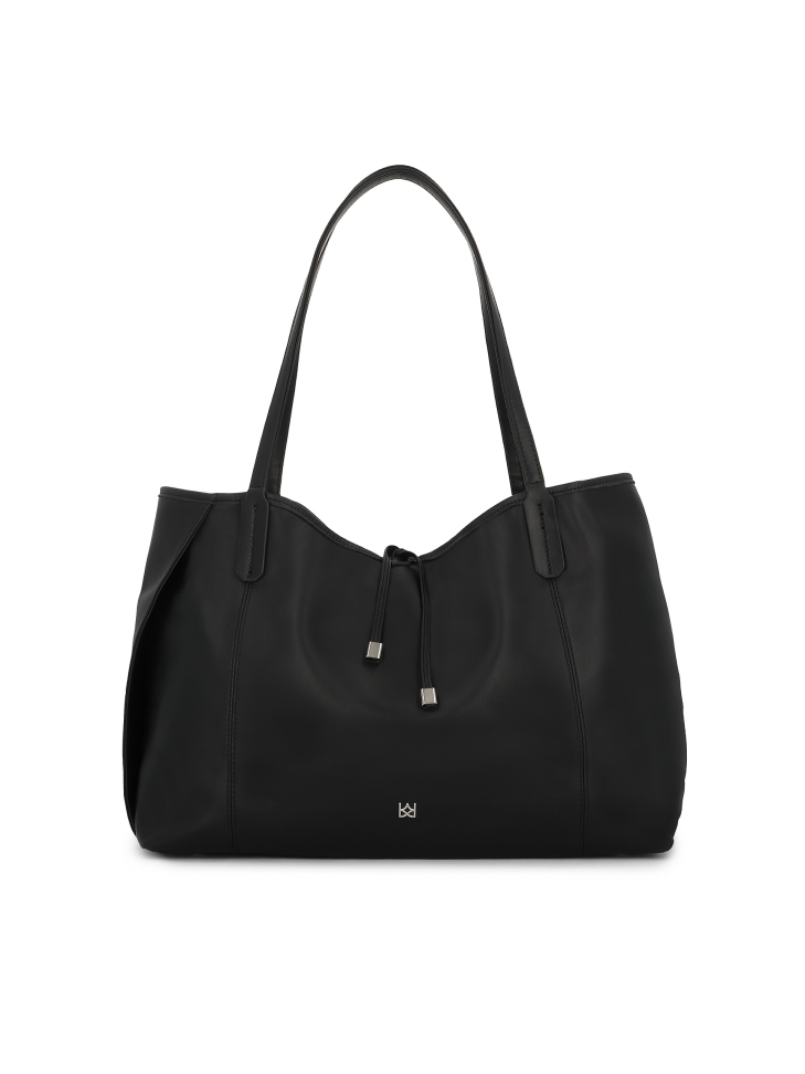 Leren handtas met uitneembaar inzetstuk ADENI