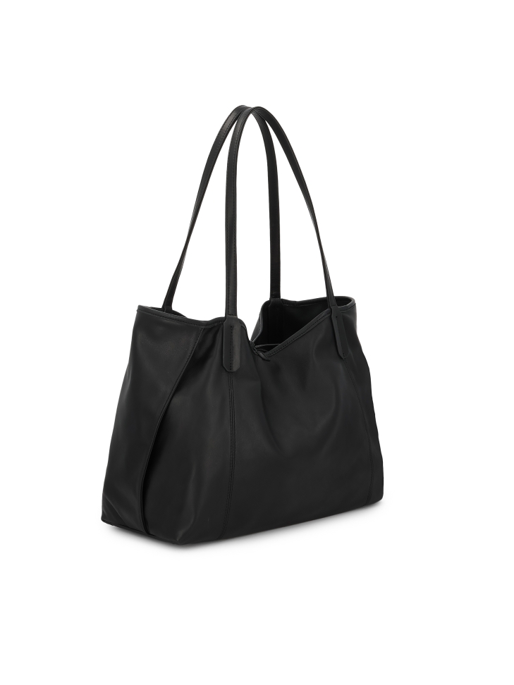 Leren handtas met uitneembaar inzetstuk ADENI